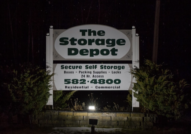 the storage depot sign